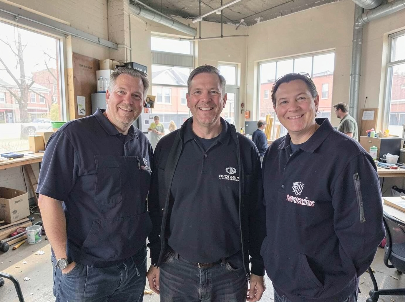 The NJ Heating & Air Pros team at work in Jersey City