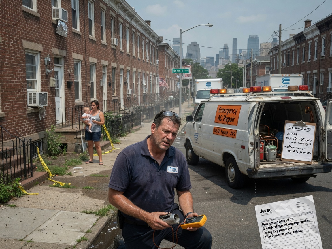 What Affects HVAC Repair Costs in Jersey City During Peak Season